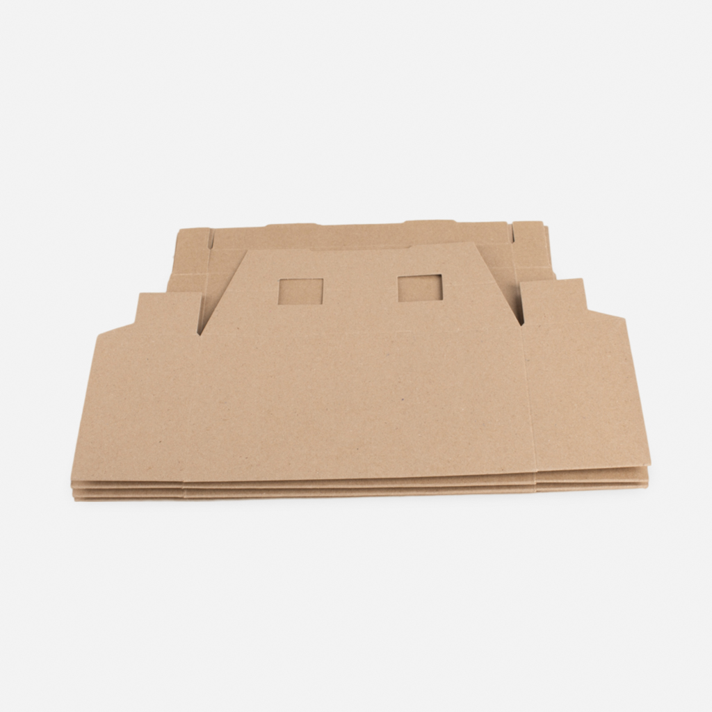 Caja kraft con tapa para delivery